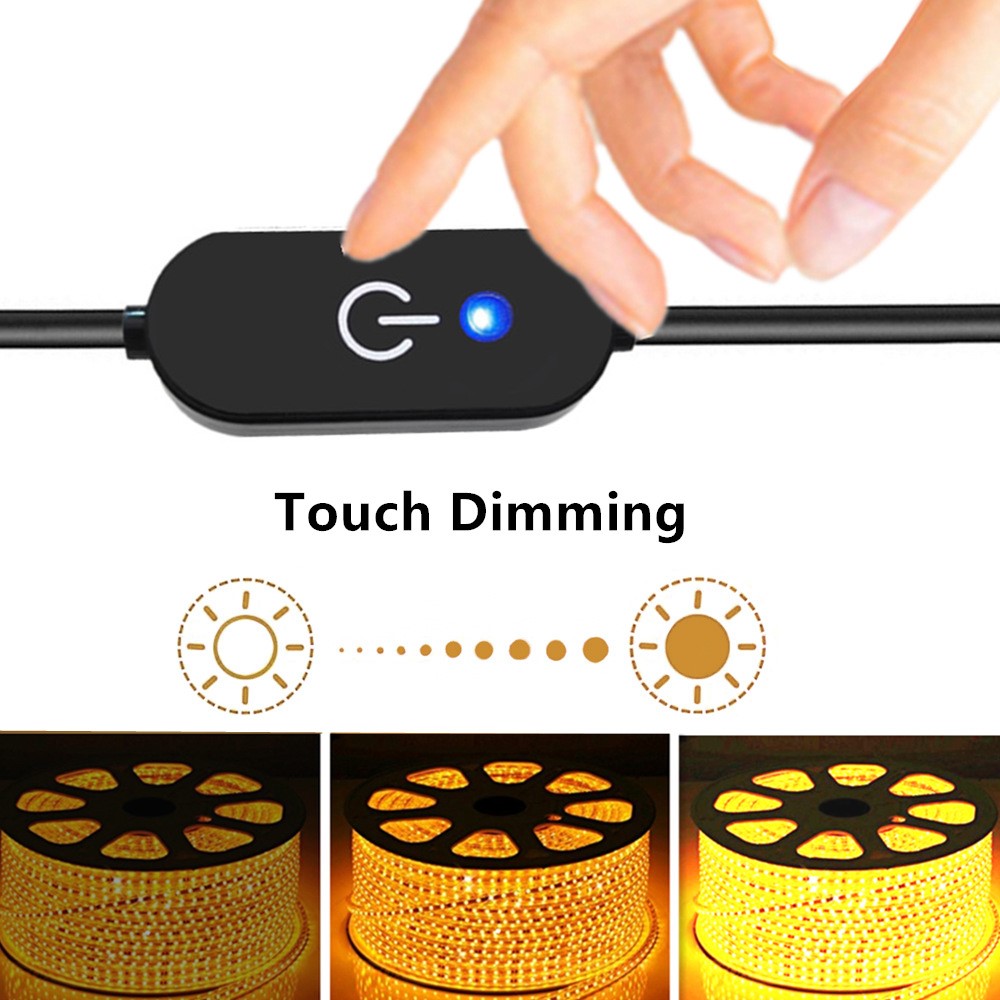 Dimmerkabel Type-C – 1 m LED touch med minnesfunktion