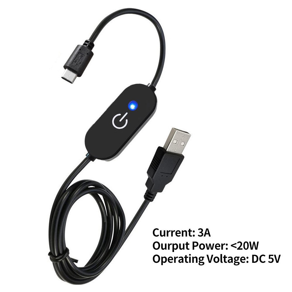 Dimmerkabel Type-C – 1 m LED touch med minnesfunktion