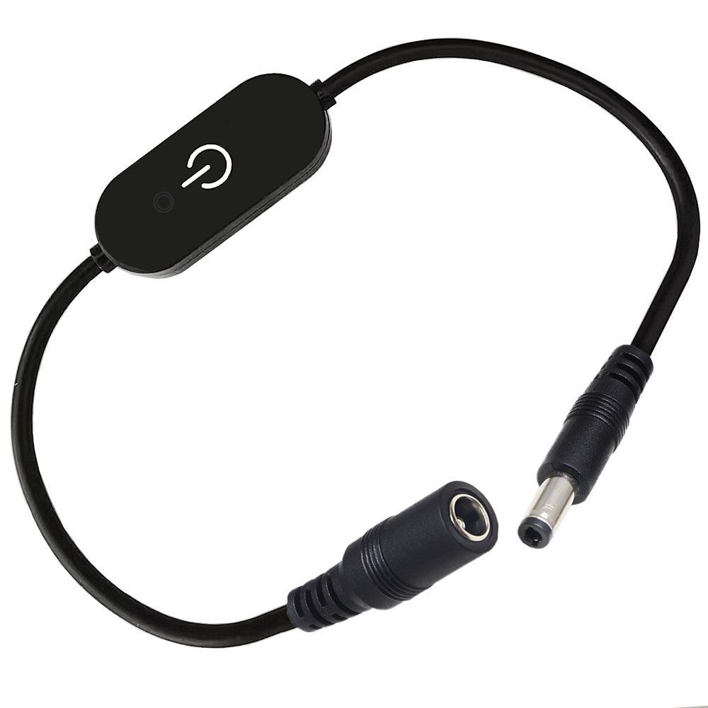 Dimmerkabel DC5.5x2.5mm – 30 cm LED touchkontroll