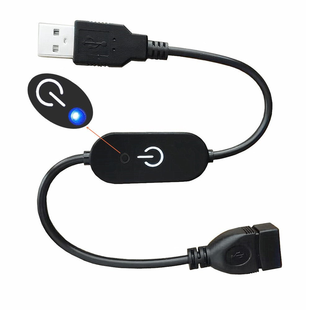 Dimmerkontroll USB – touchstyrd 30 cm LED-strömbrytare