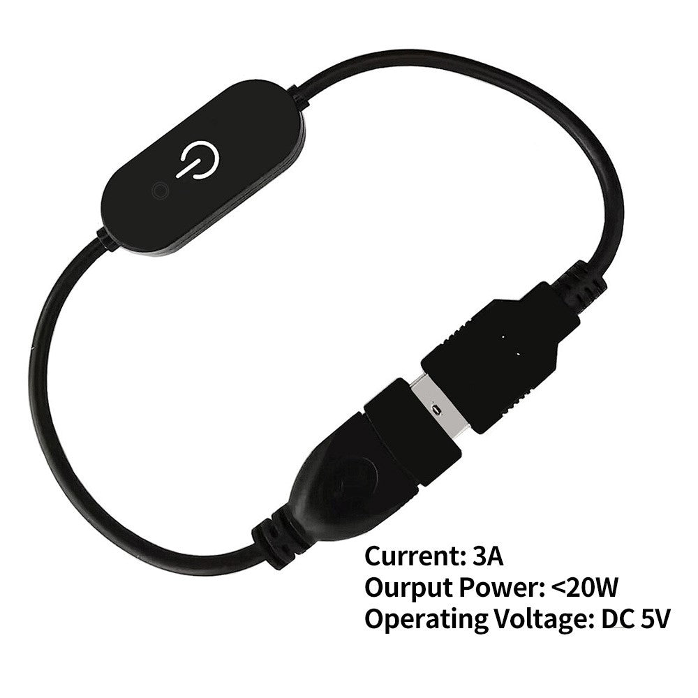 Dimmerkontroll USB – touchstyrd 30 cm LED-strömbrytare