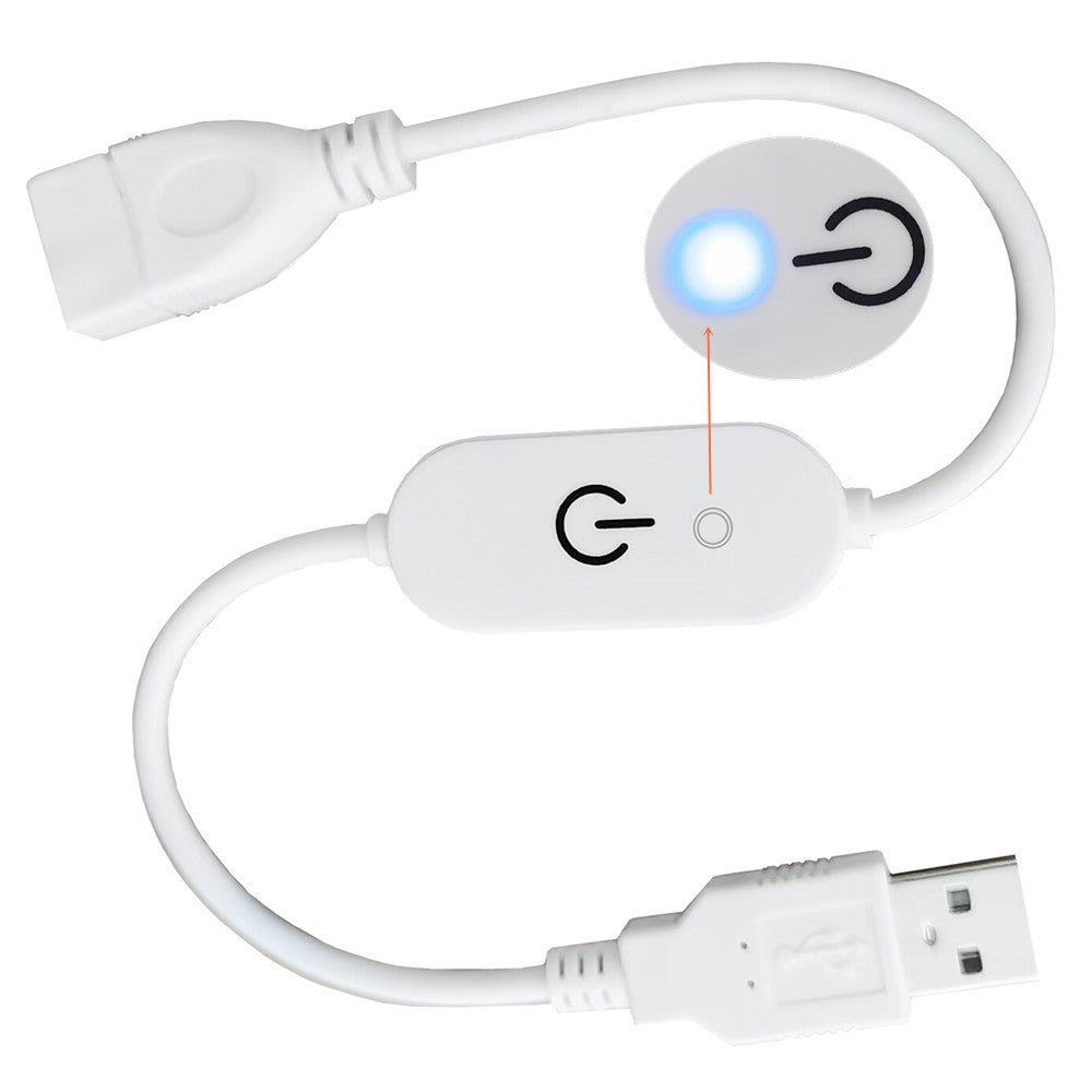 Dimmerkontroll USB – touchstyrd 30 cm LED-strömbrytare
