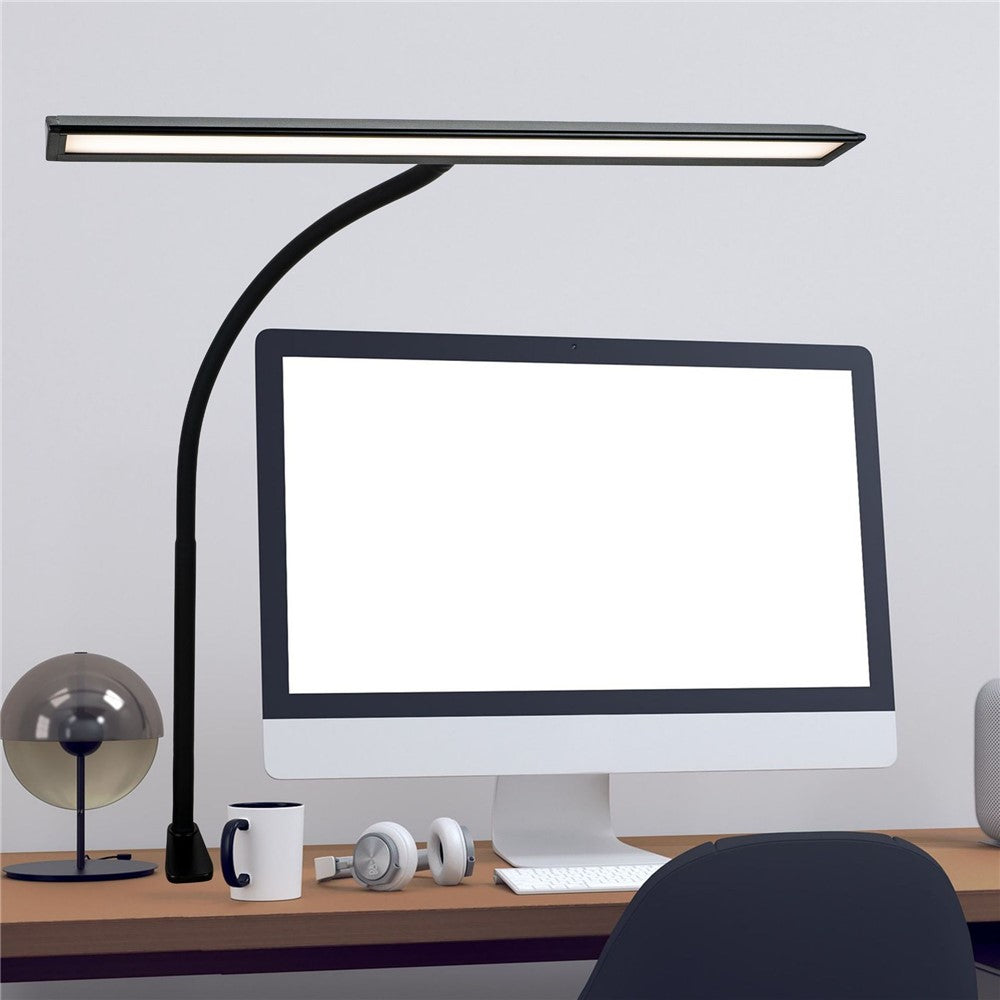 Ögonvänlig LED Skrivbordslampa med Klämfäste och 360° Flexarm