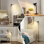 Justerbar LED Golv- och Skrivbordslampa (2-i-1)