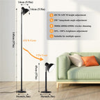 Justerbar LED Golv- och Skrivbordslampa (2-i-1)