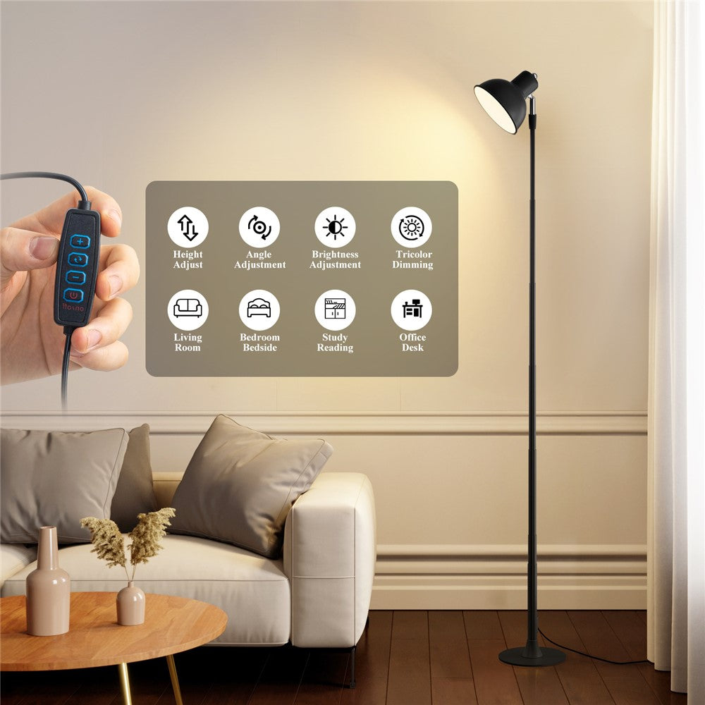 Justerbar LED Golv- och Skrivbordslampa (2-i-1)