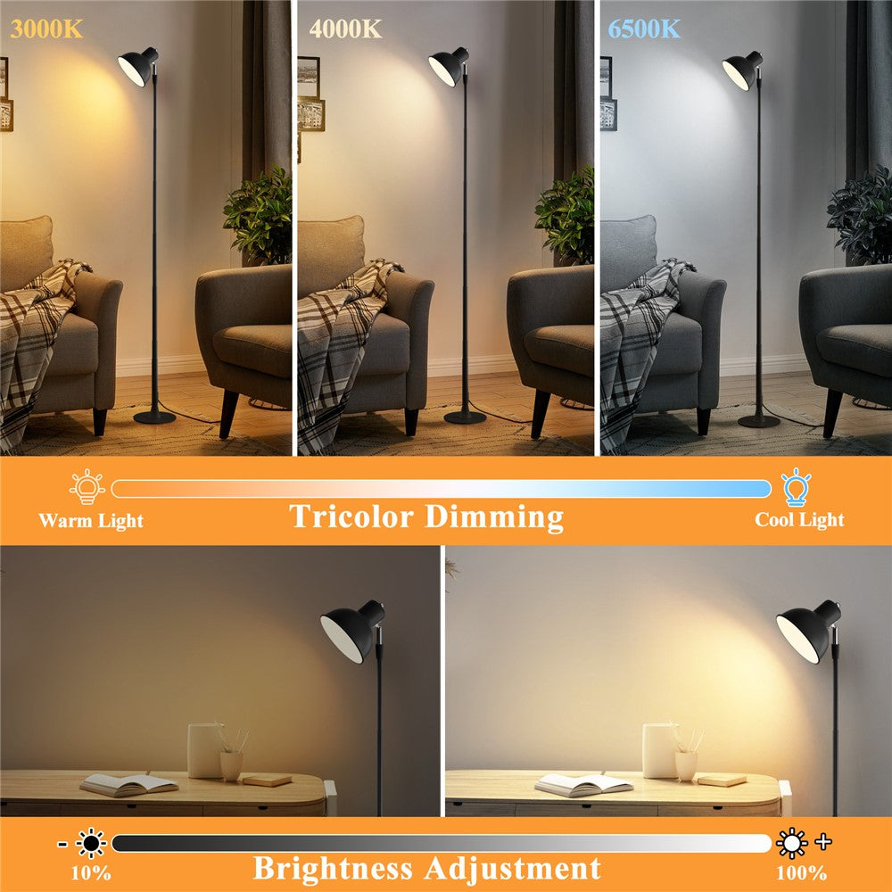 Justerbar LED Golv- och Skrivbordslampa (2-i-1)