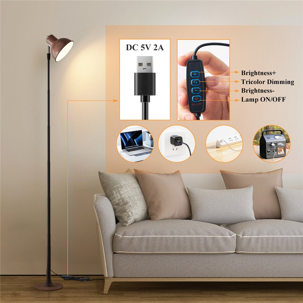 LED-lampa med justerbar höjd och färgtemperatur – flexibel belysning för hem och kontor