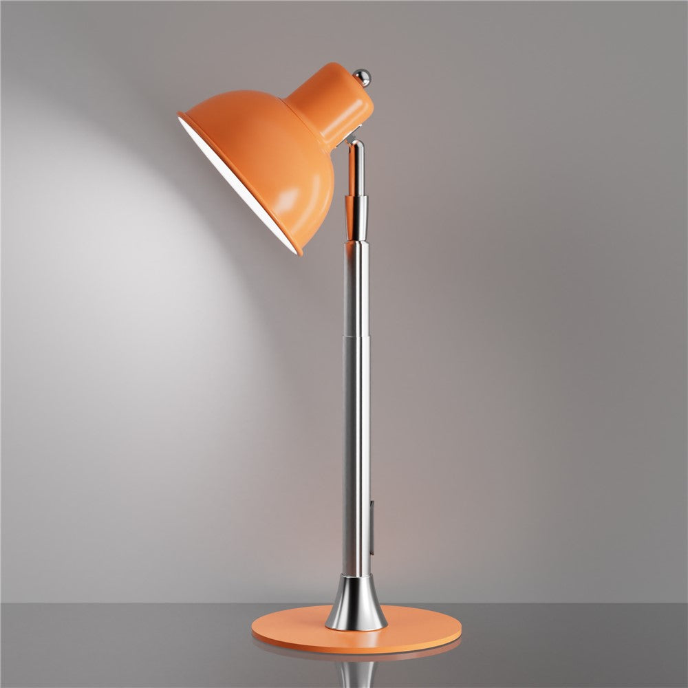Justerbar LED-lampa – orange golv- och skrivbordslampa med dimmer