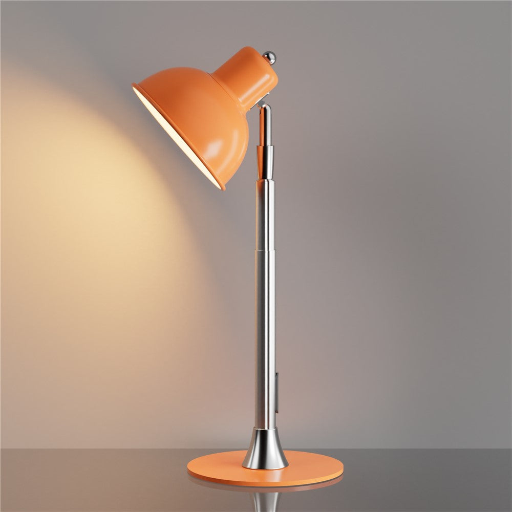 Justerbar LED-lampa – orange golv- och skrivbordslampa med dimmer