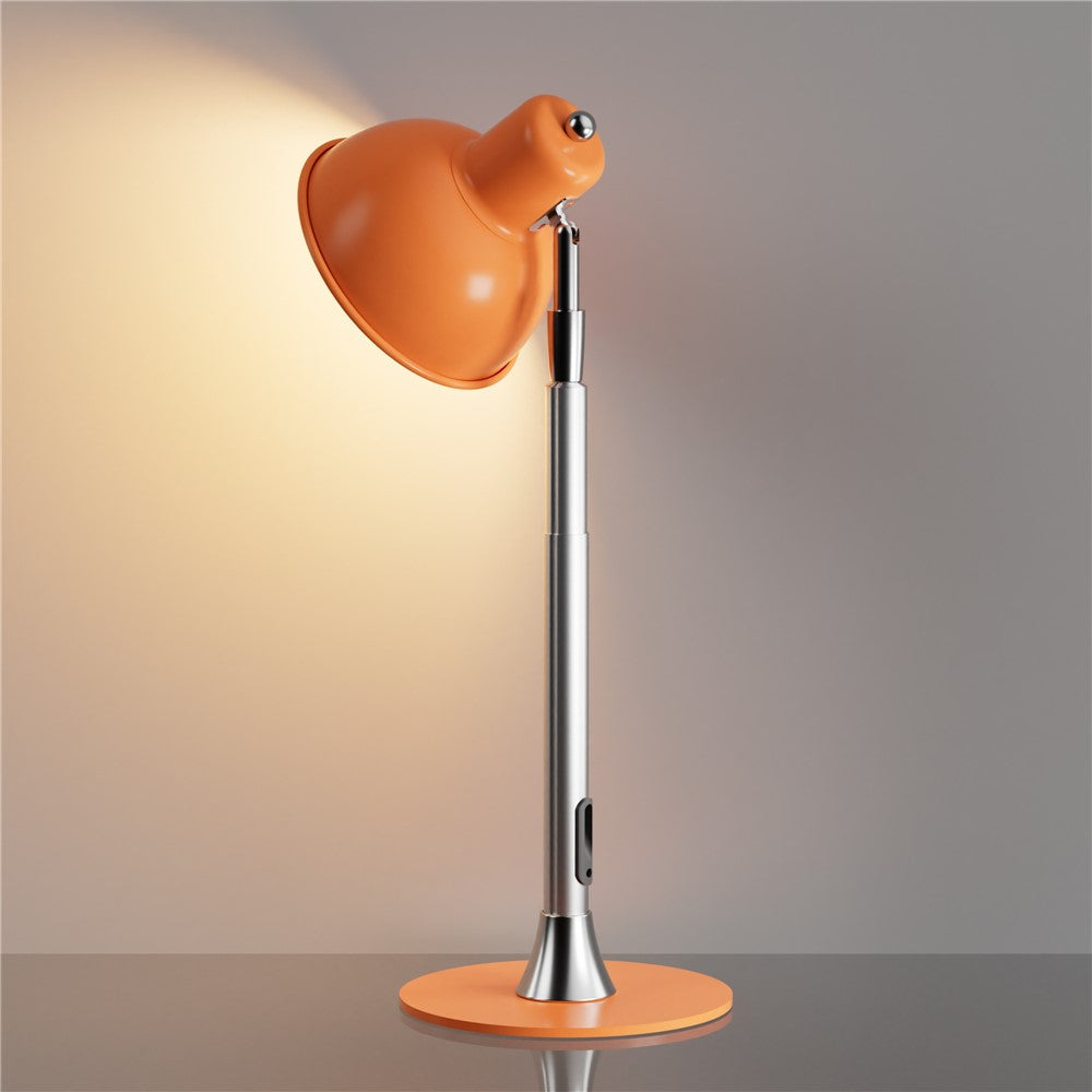 Justerbar LED-lampa – orange golv- och skrivbordslampa med dimmer