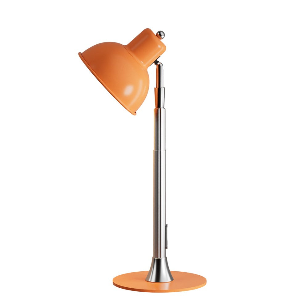 Justerbar LED-lampa – orange golv- och skrivbordslampa med dimmer