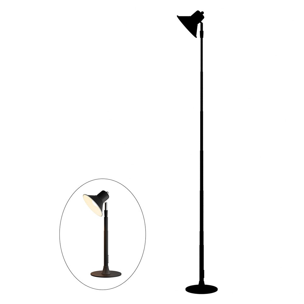 Justerbar LED-lampa – bordslampa och golvlampa i ett