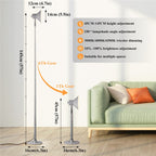Justerbar LED-lampa med steglös dimning – skrivbords- och golvlampa