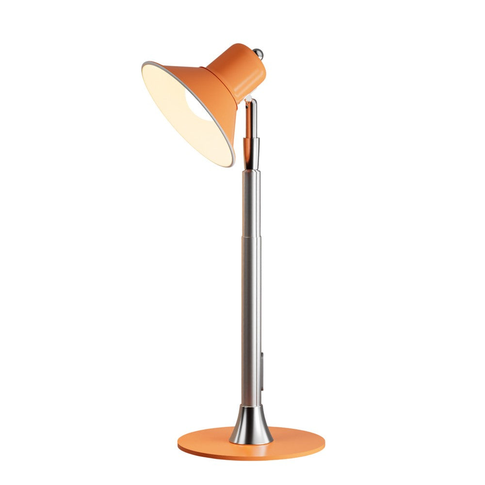 Justerbar LED-lampa – orange golv- och skrivbordslampa med dimmer