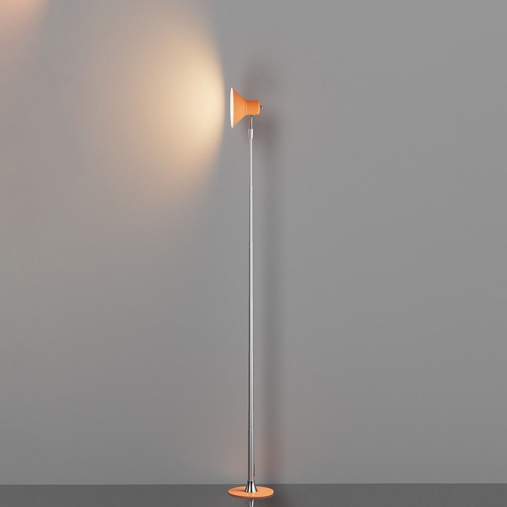 Justerbar LED-lampa – orange golv- och skrivbordslampa med dimmer