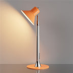 Justerbar LED-lampa – orange golv- och skrivbordslampa med dimmer