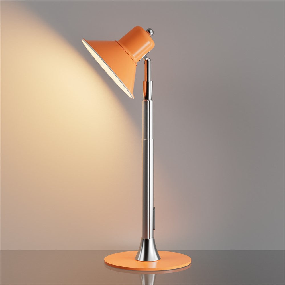 Justerbar LED-lampa – orange golv- och skrivbordslampa med dimmer