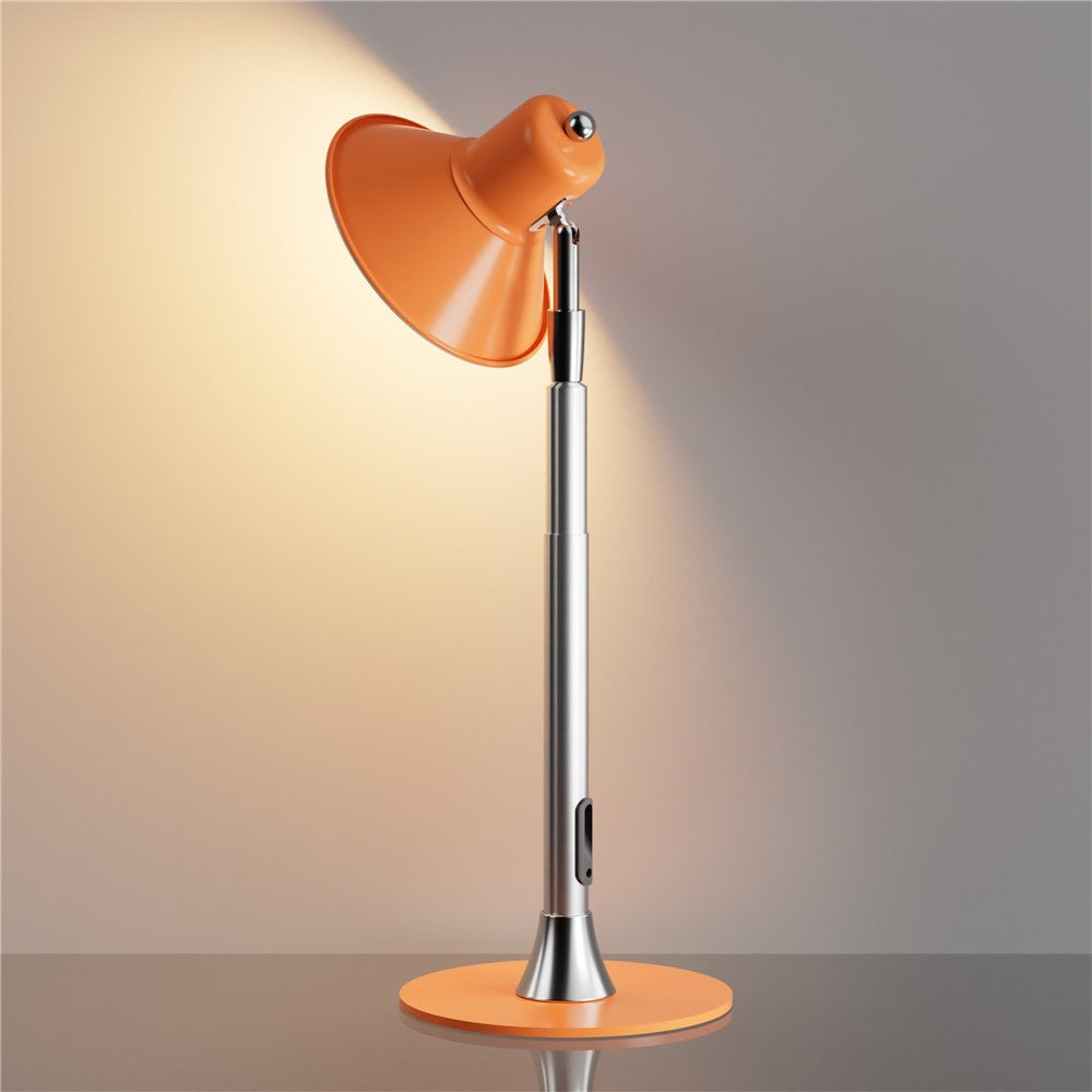 Justerbar LED-lampa – orange golv- och skrivbordslampa med dimmer