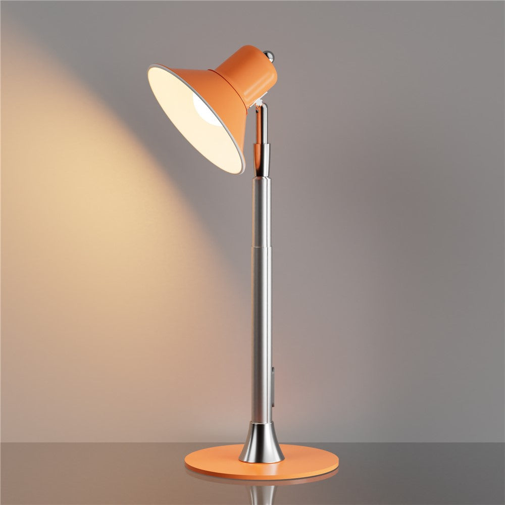 Justerbar LED-lampa – orange golv- och skrivbordslampa med dimmer