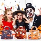 Godispåsar – 10-pack Halloween-väskor i filt, blandade färger