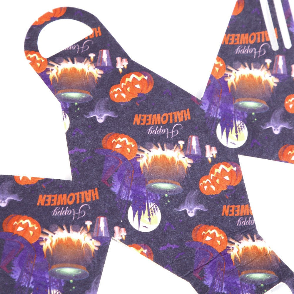 Godispåsar – 10-pack Halloween-väskor i filt, blandade färger