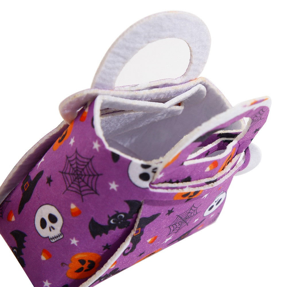 Godispåsar – 10-pack Halloween-väskor i filt, blandade färger