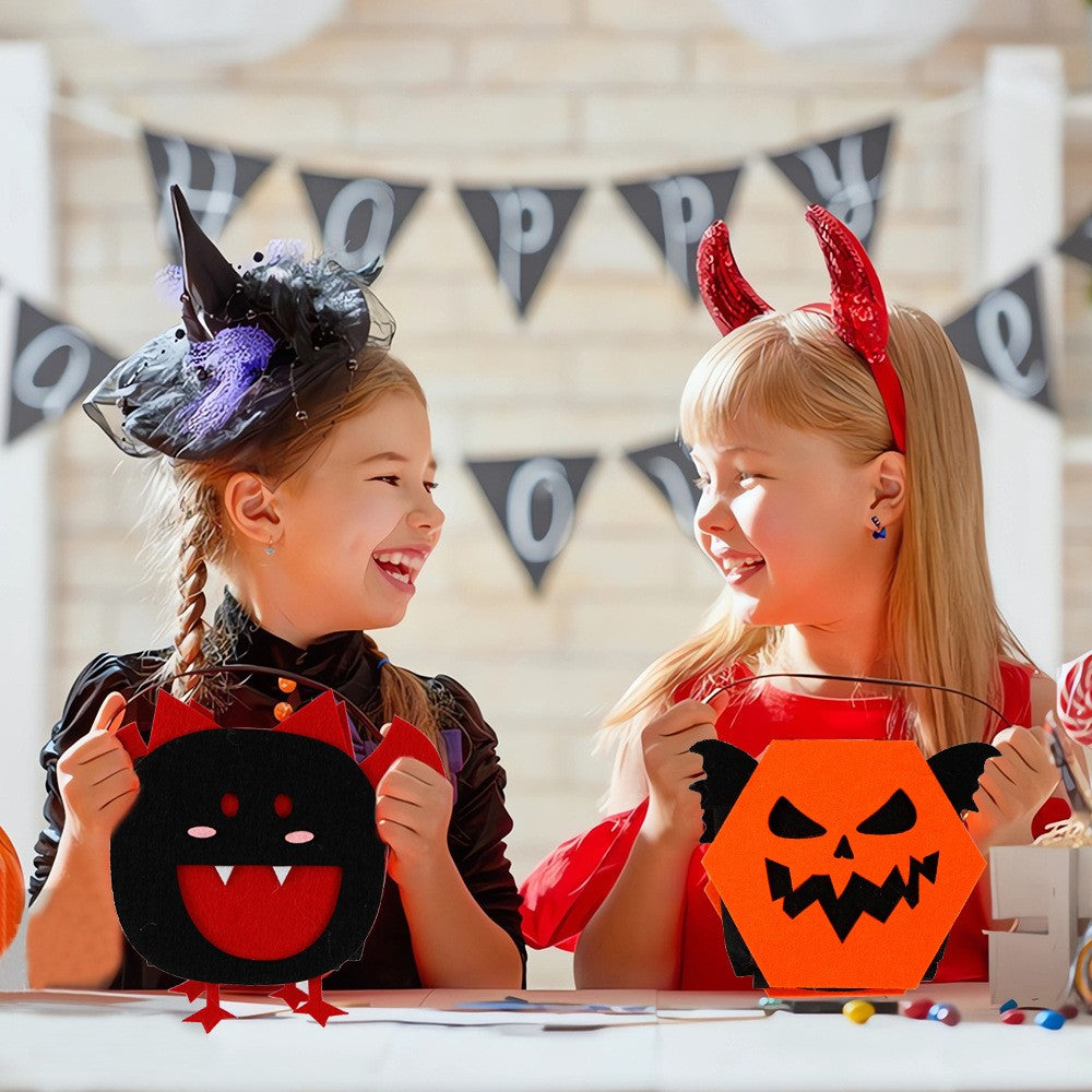 Godispåsar – 2-pack filtväskor för Halloween