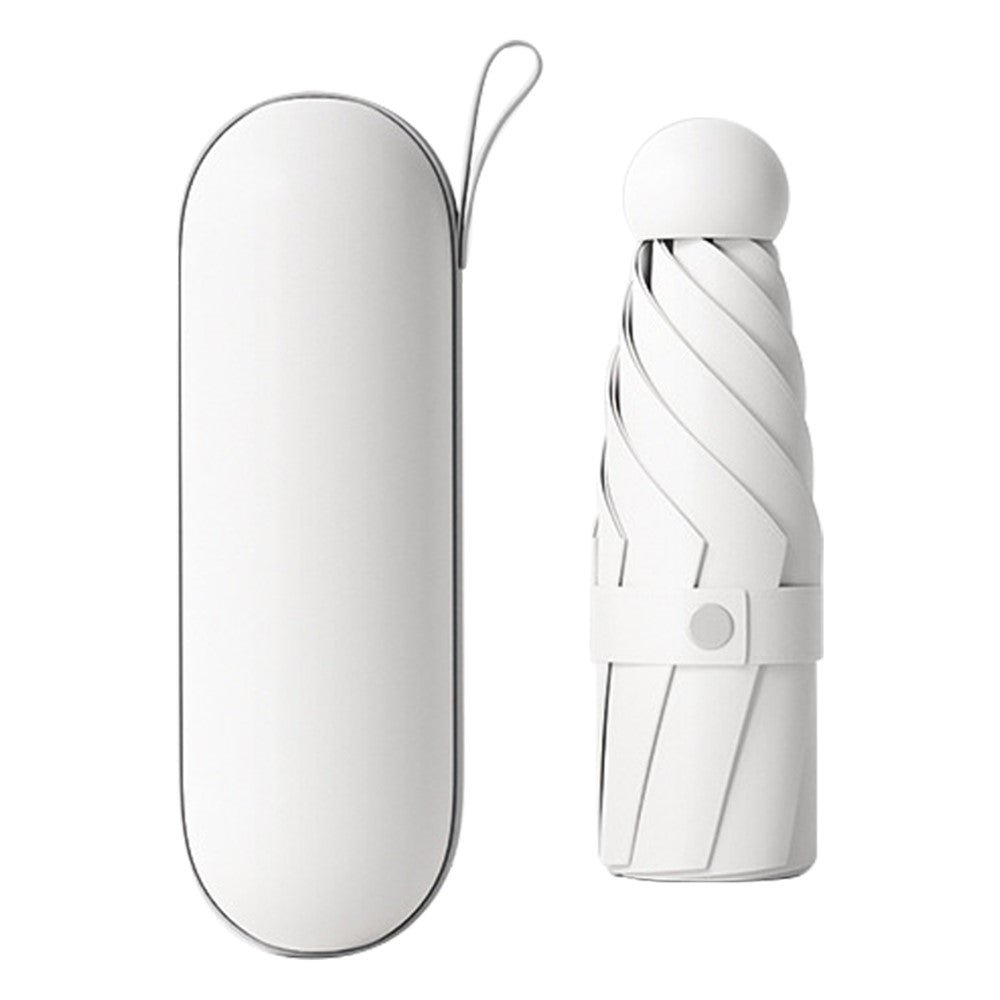 Fällbart mini-paraply – anti-UV med kapsel