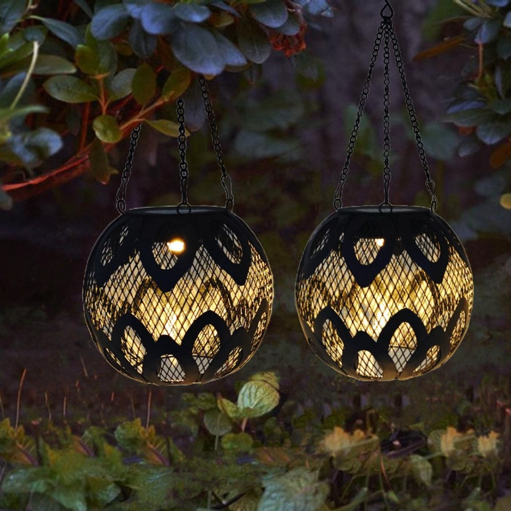 Solcellslampa – blomlykta med LED, vattentät