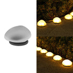Solcellsdriven marklampa – stenlook