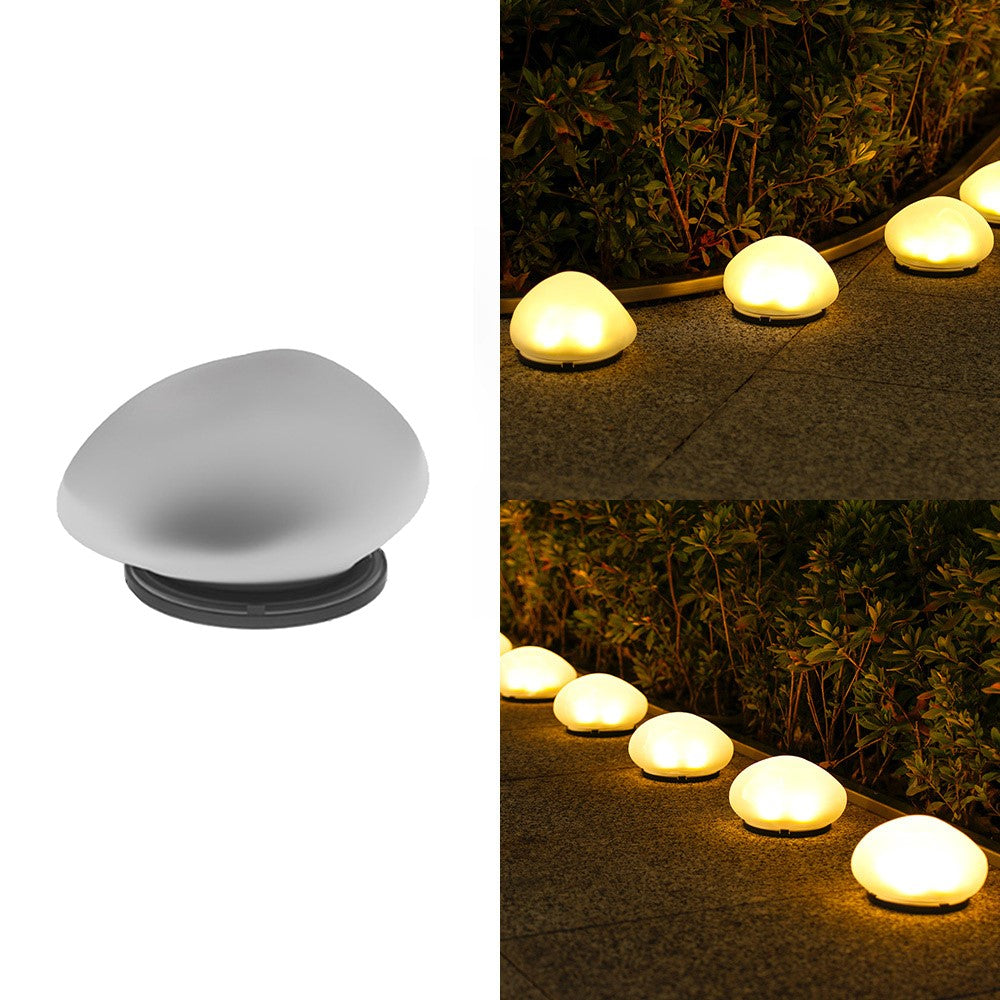Solcellsdriven marklampa – stenlook