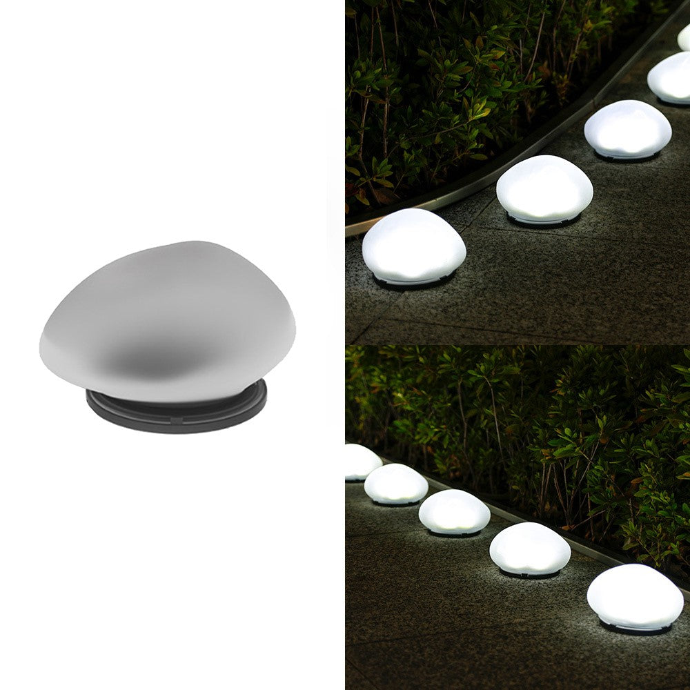Solcellsdriven marklampa – stenlook