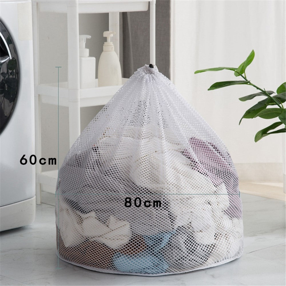Tvättpåse – 60x80cm kraftigt nät med dragsko