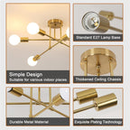 Modern taklampa – molekylär LED-belysning dimbar
