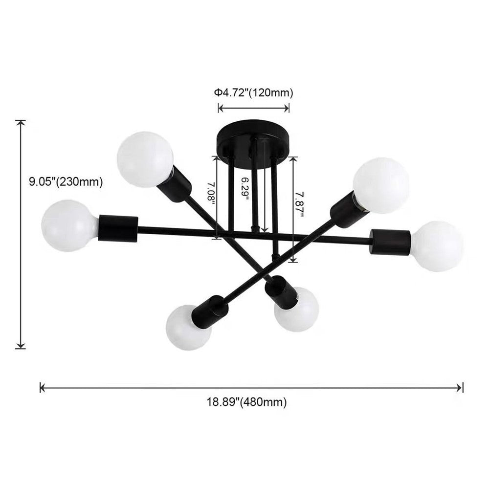 Modern taklampa – molekylär LED-belysning dimbar