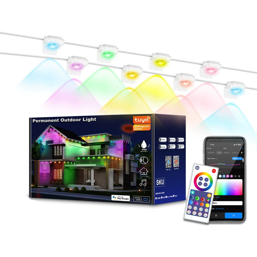 Smart LED-belysning 15M – IP67 vattentät och appstyrd