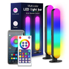 RGB-ljusstavar 2-pack – synkade lampor för skrivbord