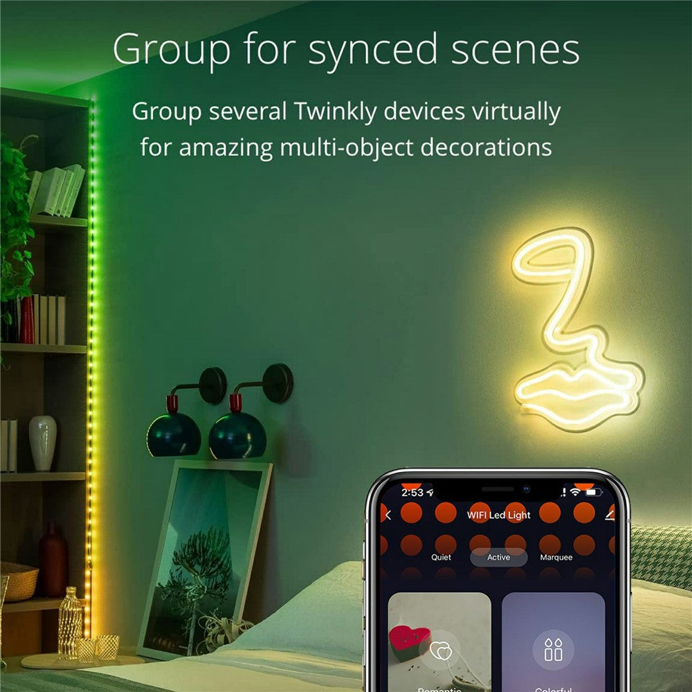 LED-ljusslinga med app & musikläge – 10 m