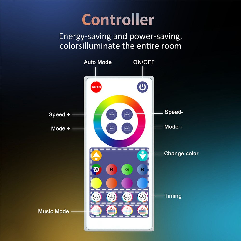 Smart WiFi-ljusslinga 12M – IP65 RGBIC med appstyrning