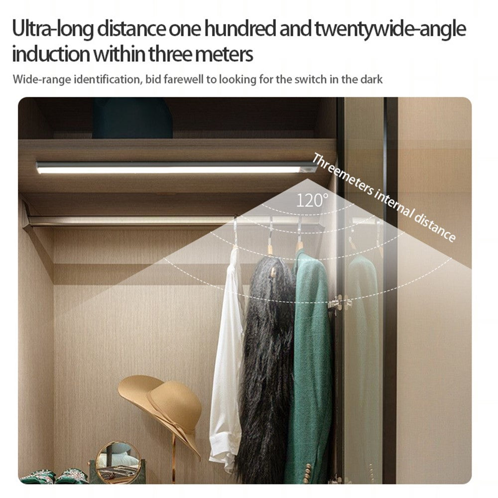 Rörelsesensorlampa 20 cm – magnetisk LED-list för kök