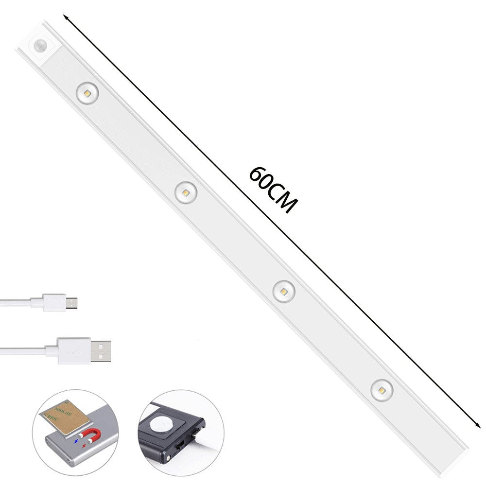 LED-lampa 60 cm – självhäftande garderobsbelysning