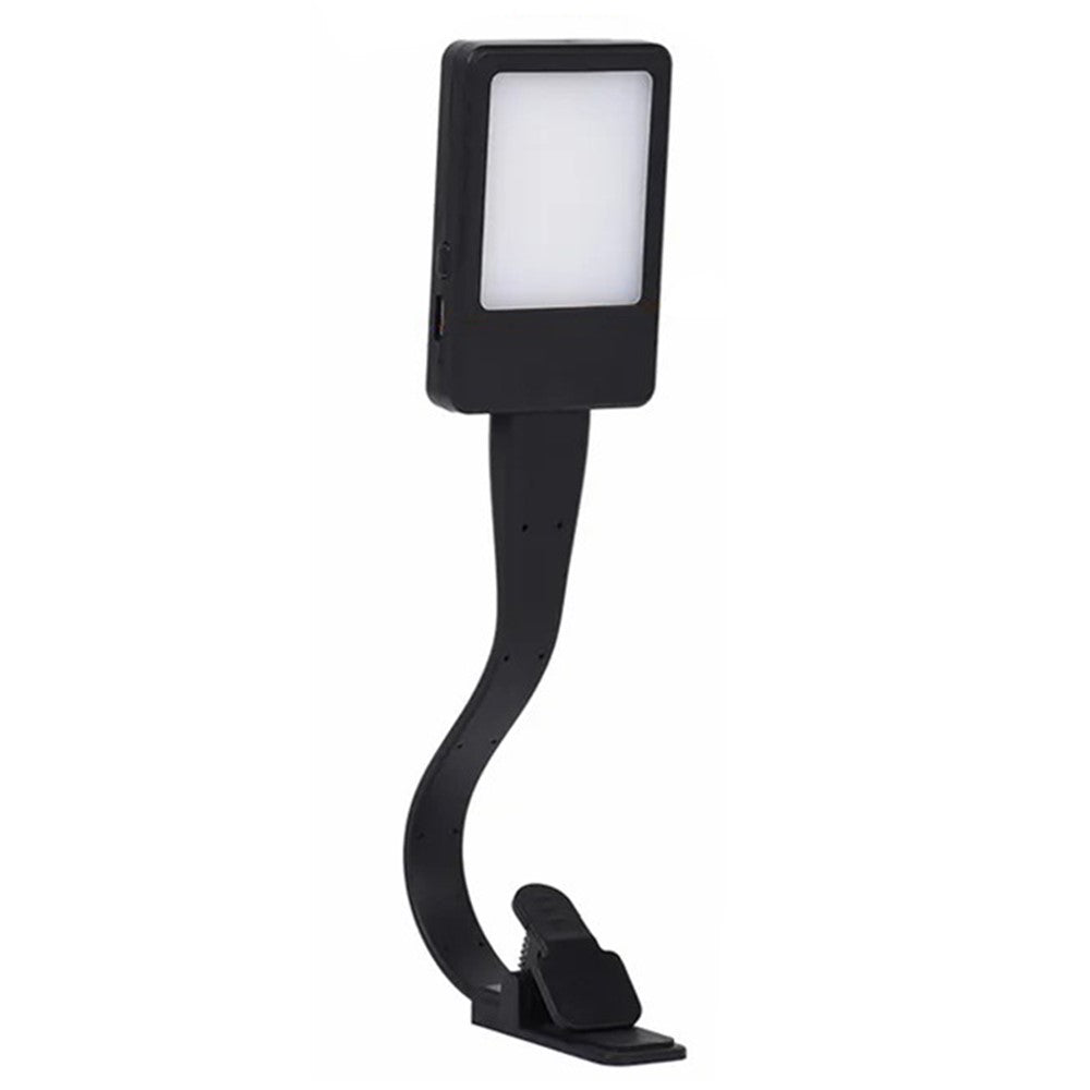 Uppladdningsbar läslampa med klämma – flexibel LED-boklampa