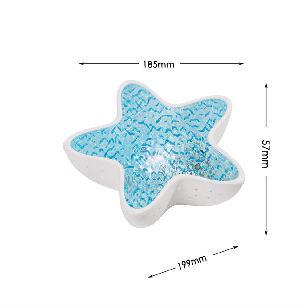 Bärbar Oceanprojektorlampa med 7 Ljuslägen och Type-C Laddning
