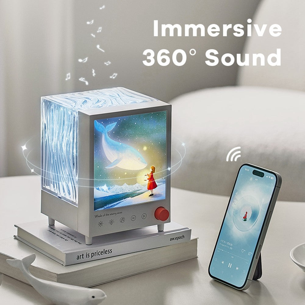 Bärbar Projektorlampa med Bluetooth 5.3-Högtalare (S10)