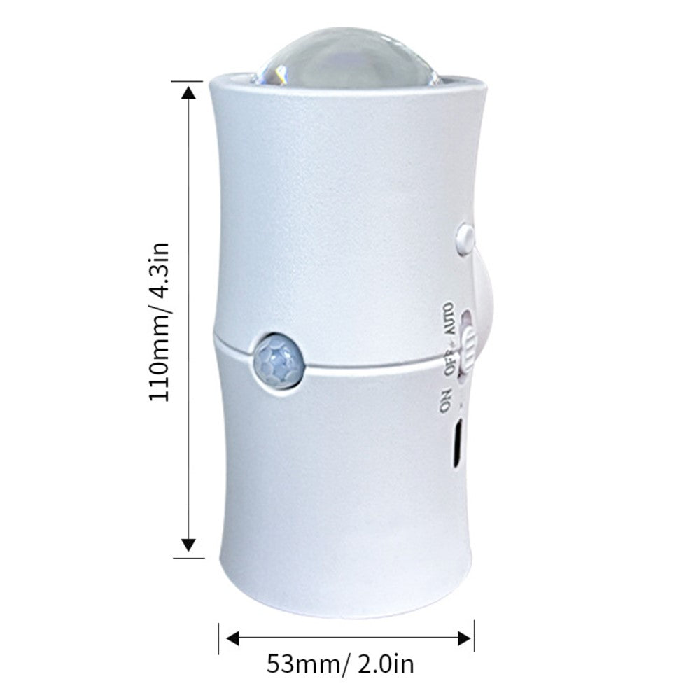 Nattlampa – 3 färger, rörelsesensor, USB-uppladdningsbar