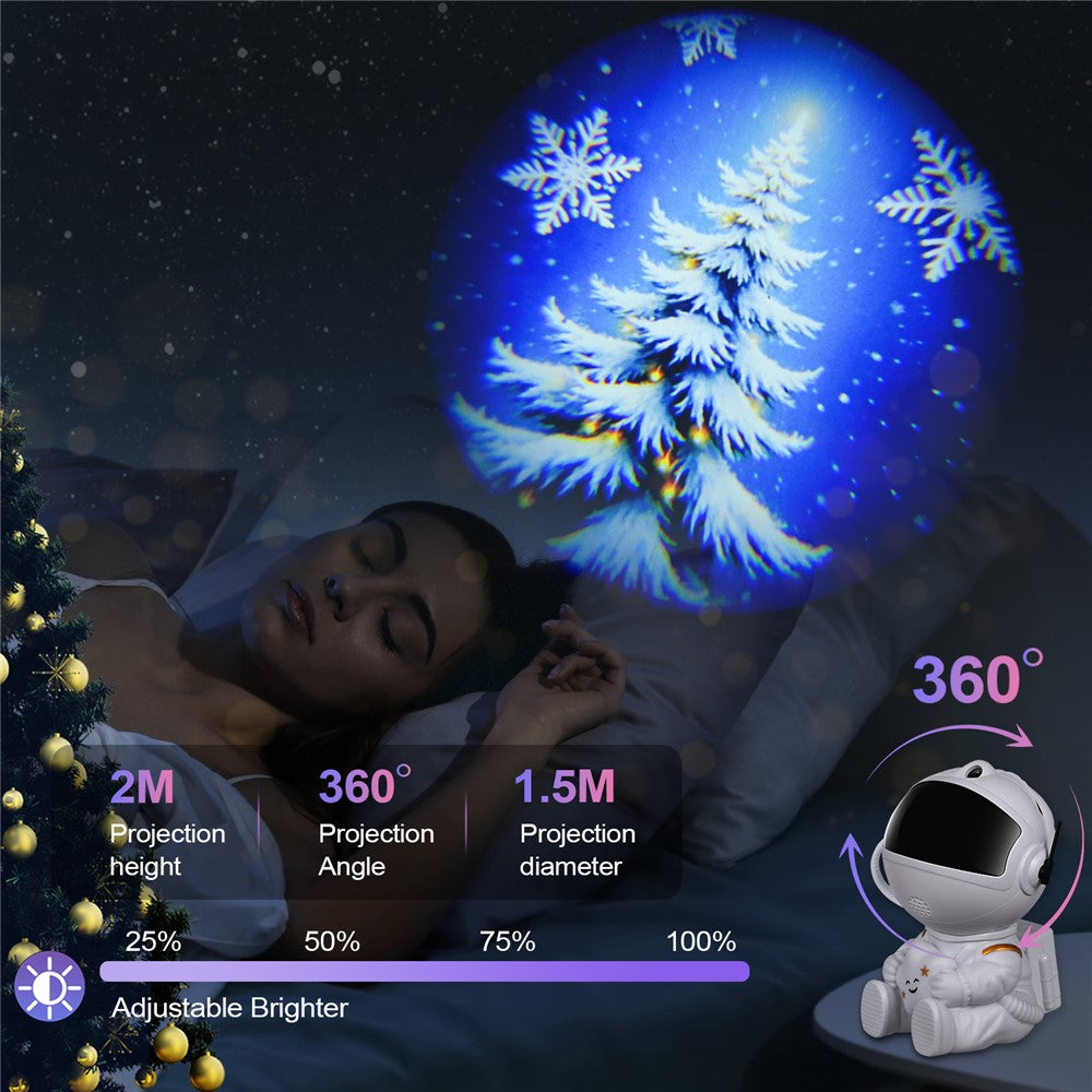 Projektorlampa – astronaut som kramar stjärna, USB