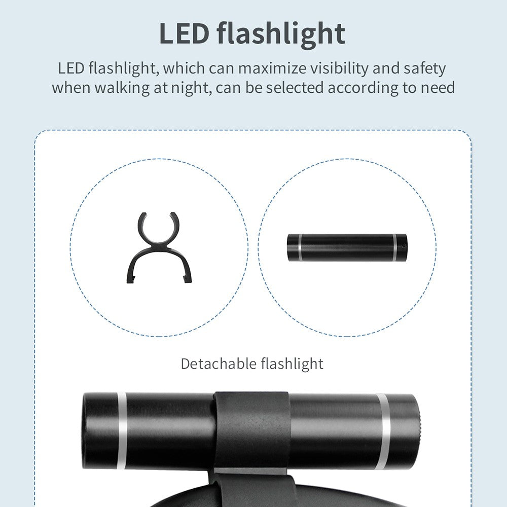 Koppel – BENWIS HA-DWL-2 dubbeldrag, med LED-ficklampa