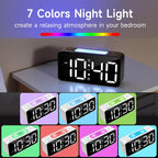 Digital väckarklocka med RGB-display och hög volym