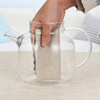 Värmetålig glaskanna 600 ml – elegant och hållbar servering